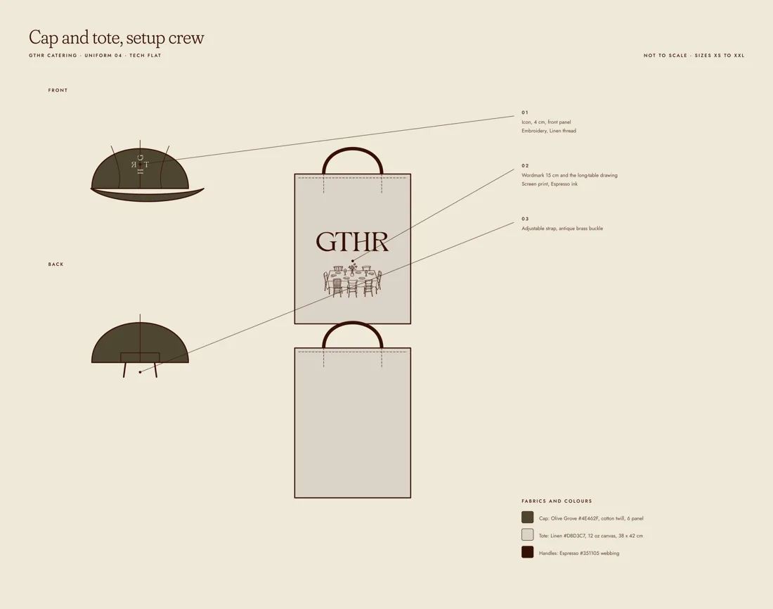 Cap and tote