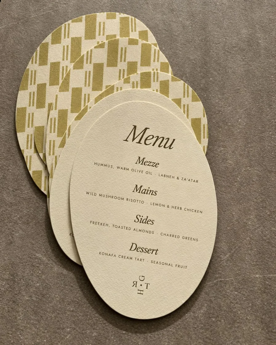 Oval menus