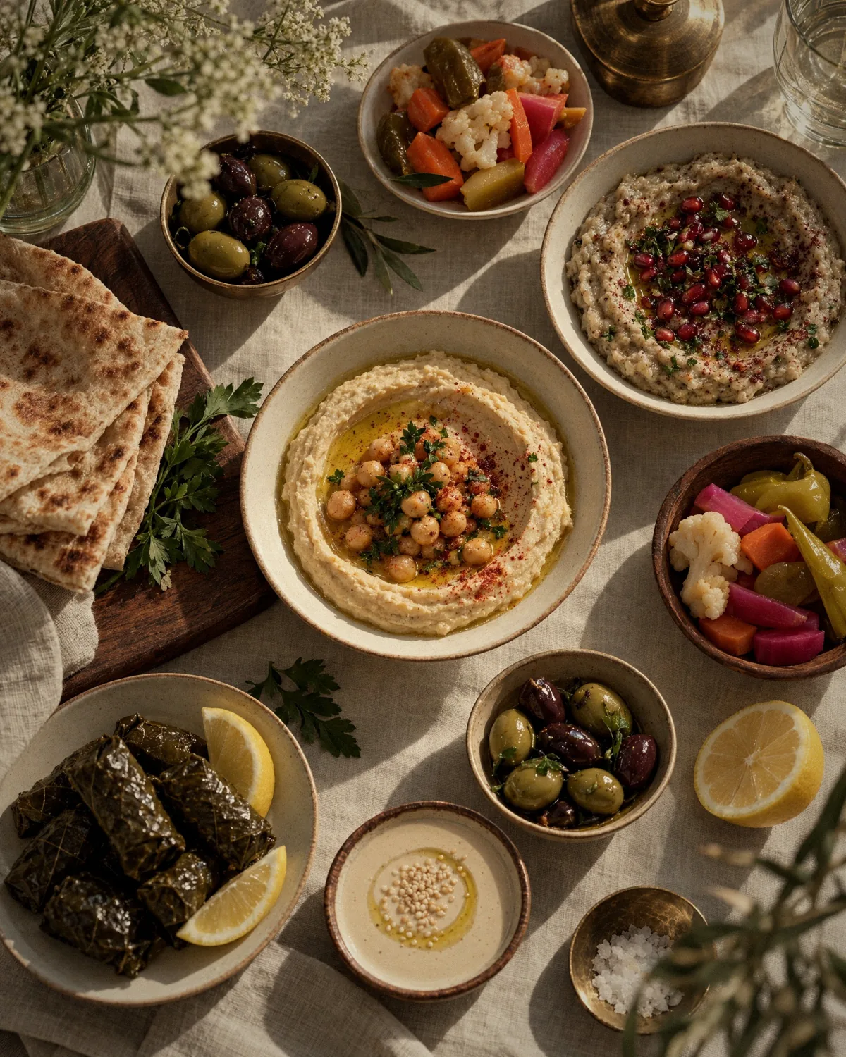 The mezze table