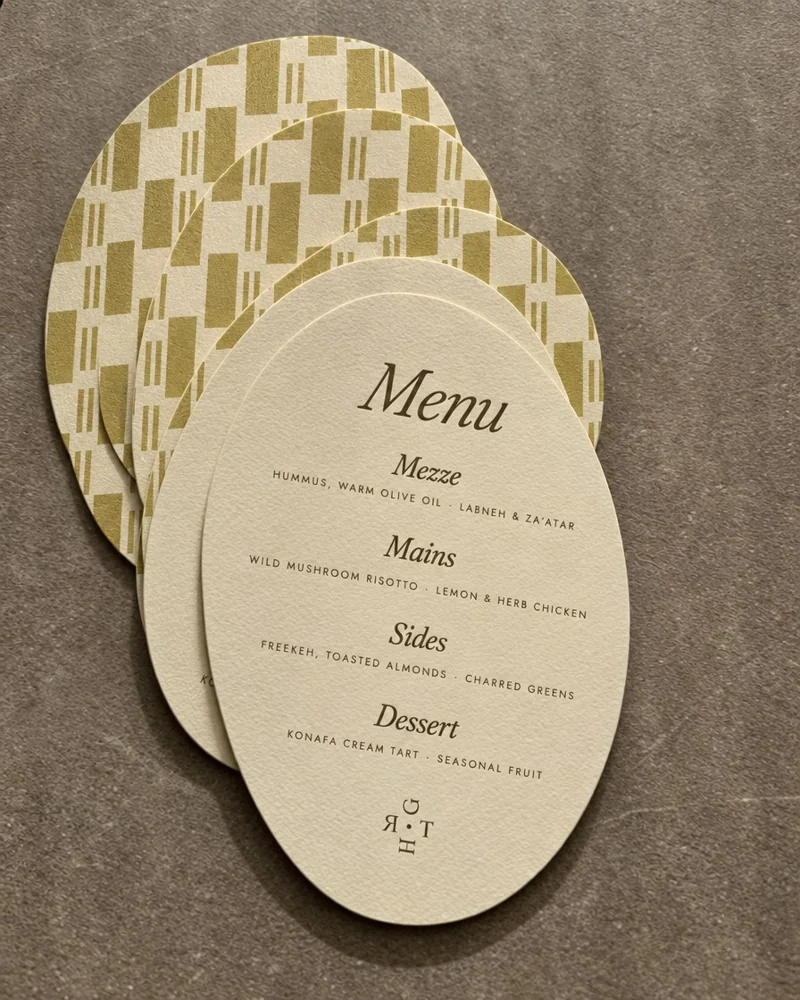 Oval menus