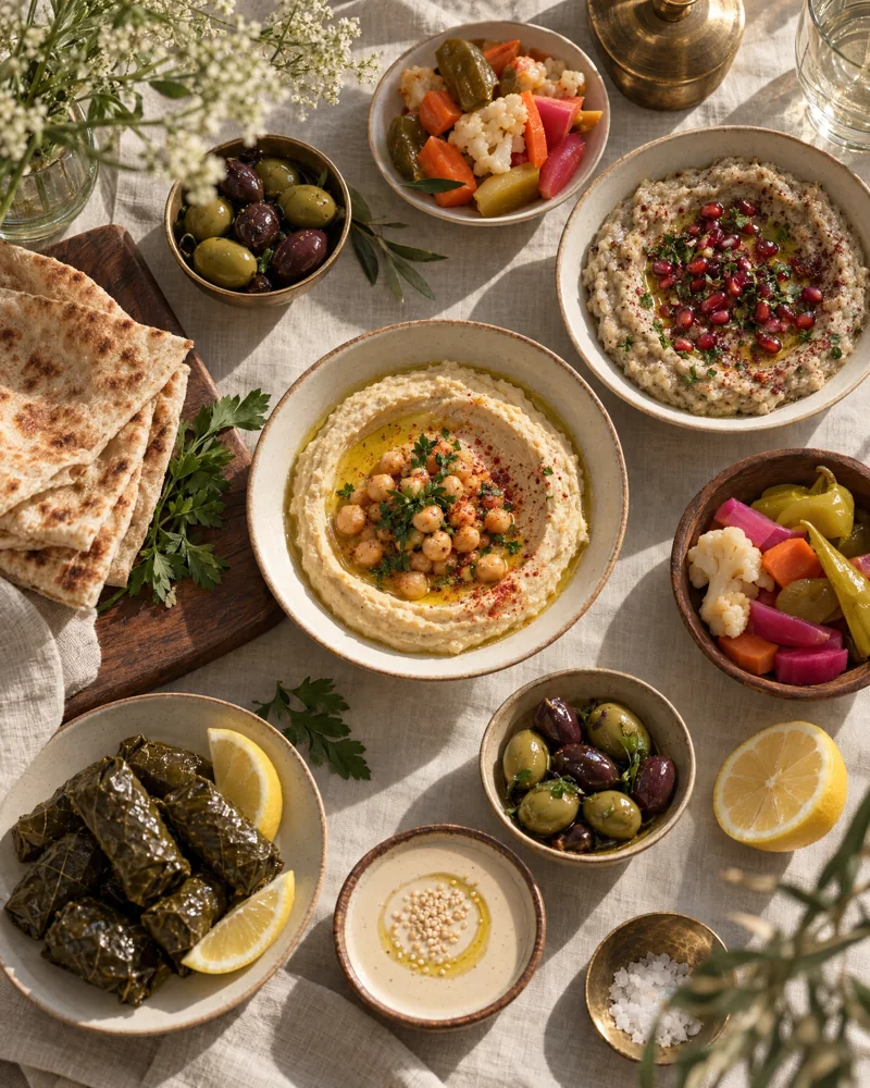 The mezze table