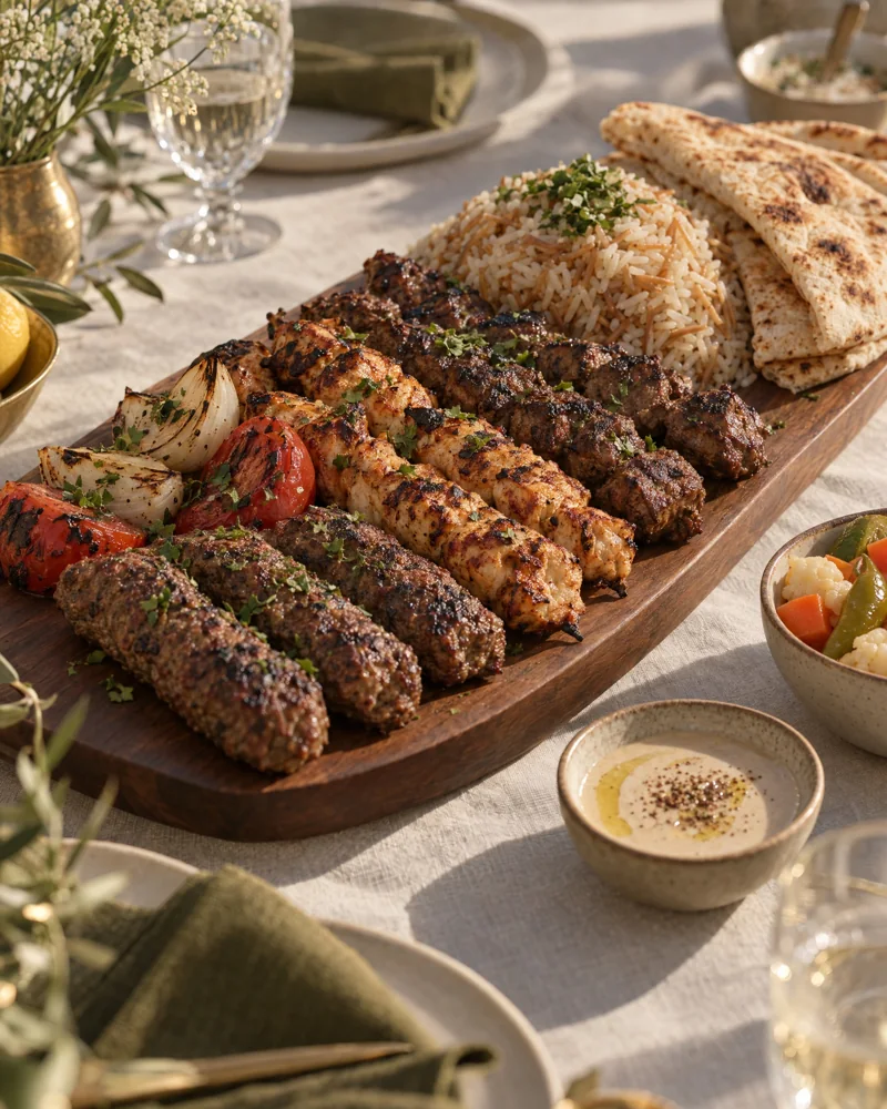 Mixed grill, family style